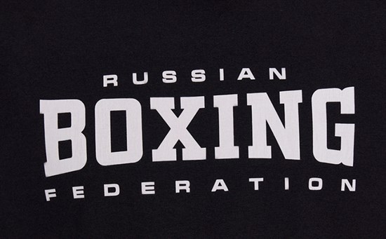 Футболка с принтом BOXING черная - фото 7078