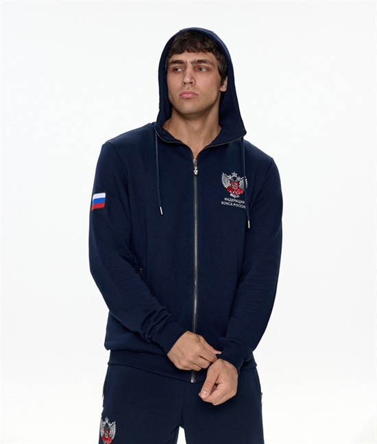 Худи ФБ классик, синее - фото 7128