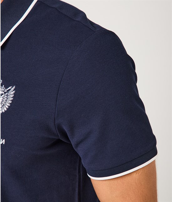 Поло Федерация бокса России, синее - фото 7251