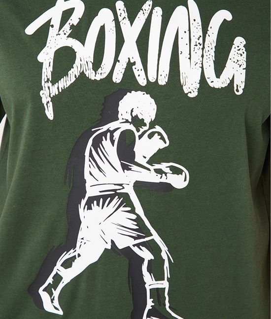 Футболка Boxing, милитари - фото 7270