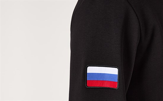 Олимпийка ФБ классик на молнии, черная - фото 7320