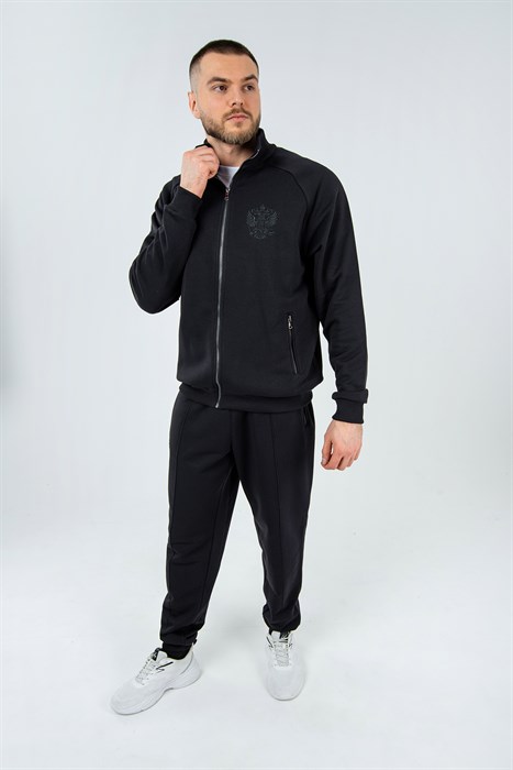 Спортивный костюм Россия черный 2332