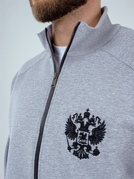 Спортивный костюм Россия серый - фото 7397