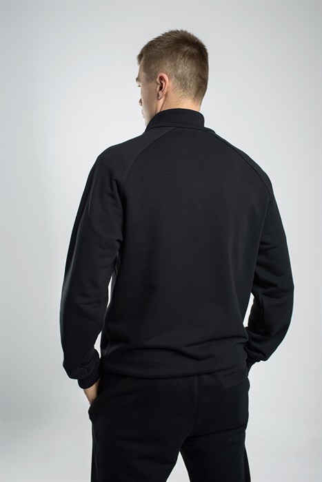 Олимпийка Россия черное золото с вышивкой - фото 7416