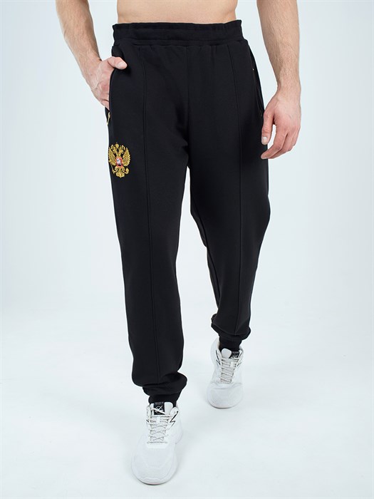 Спортивные брюки Россия черные - фото 7473
