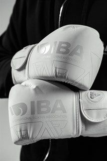 Боксёрские перчатки IBA (белые, 10 oz)