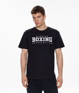 Футболка с принтом BOXING черная