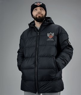 Куртка зимняя Федерация бокса России, черная