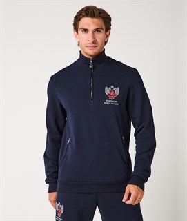 Толстовка ФБ классик полузамок, синяя