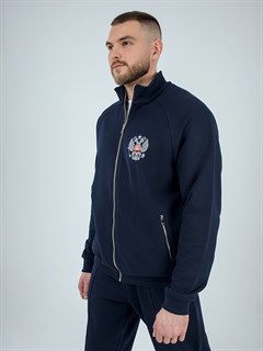 Олимпийка Россия синяя с вышивкой 2362