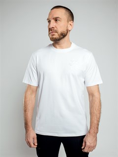 Футболка Россия с вышивкой белая 2341