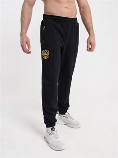 Спортивные брюки Россия черные 2338