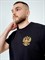Футболка Россия с вышивкой черное золото 2340